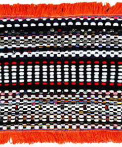 Tapete Malha Listrado c/ Franja 35cm x 55cm